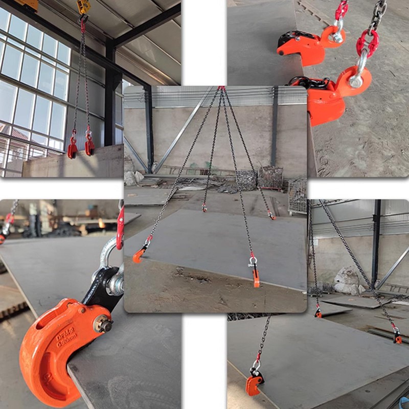 INTBUYING Vertical Plate Lifting Clamp 3T Load with Lock Hoist