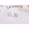 BTS Style THE WINGS Floral Pattern Motif Earrings Binaural Accessories