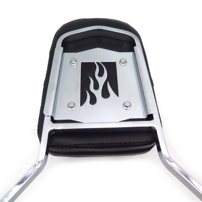 HONGK Flame Backrest Sissy Bar For 2005-2012 Suzuki Boulevard M50