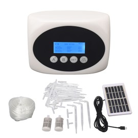 Solar Watering System USB Or Battery Powered Dual Water Pump LCD Automatic Drip Irrigation Kit for 15 Plants