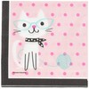 Creative Converting Purr-Fect Party Luncheon Napkins Party Supplies, Multicolor, 5"
