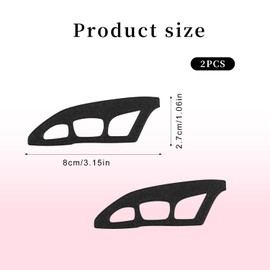 Pack of 2 Eyeshadow Stencils, Smooth, Reusable Eyeshadow Assistant Template Tool, Quick Practical Make-Up Application Tool