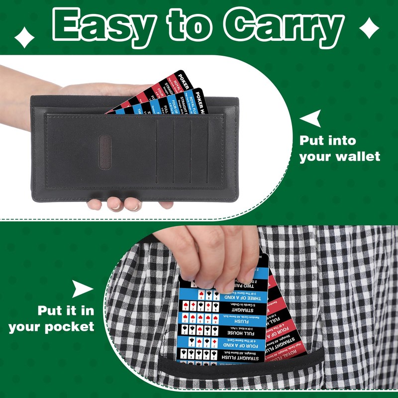 AmazingSpark Poker Hand Rankings Chart Rules Cheat Sheet Cards Poker