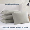 Queen Pillowcases Set of 4 – Soft Brushed Microfiber, Envelope