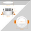 BIRRAY 3 Inch LED Recessed Lighting, 5W(40W Halogen Equivalent) Dimmable