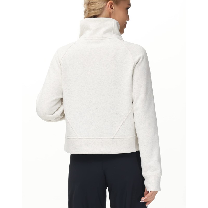 THE GYM PEOPLE Women's Half Zip Pullover Sweatshirt Fleece Stand