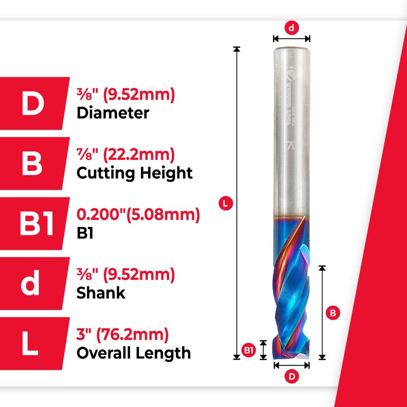 Amana Tool - 46171-K (Previous Number 46167) CNC Solid Carbide