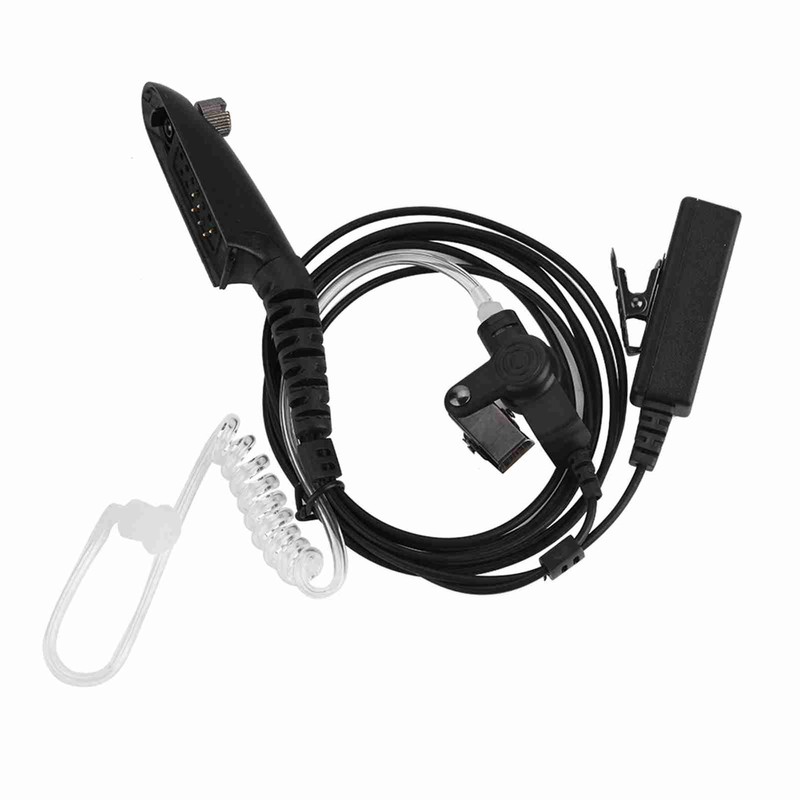 4ft RadiatiOn proof Walkie Talkie Earpiece PTT Acoustic Tube Earpiece