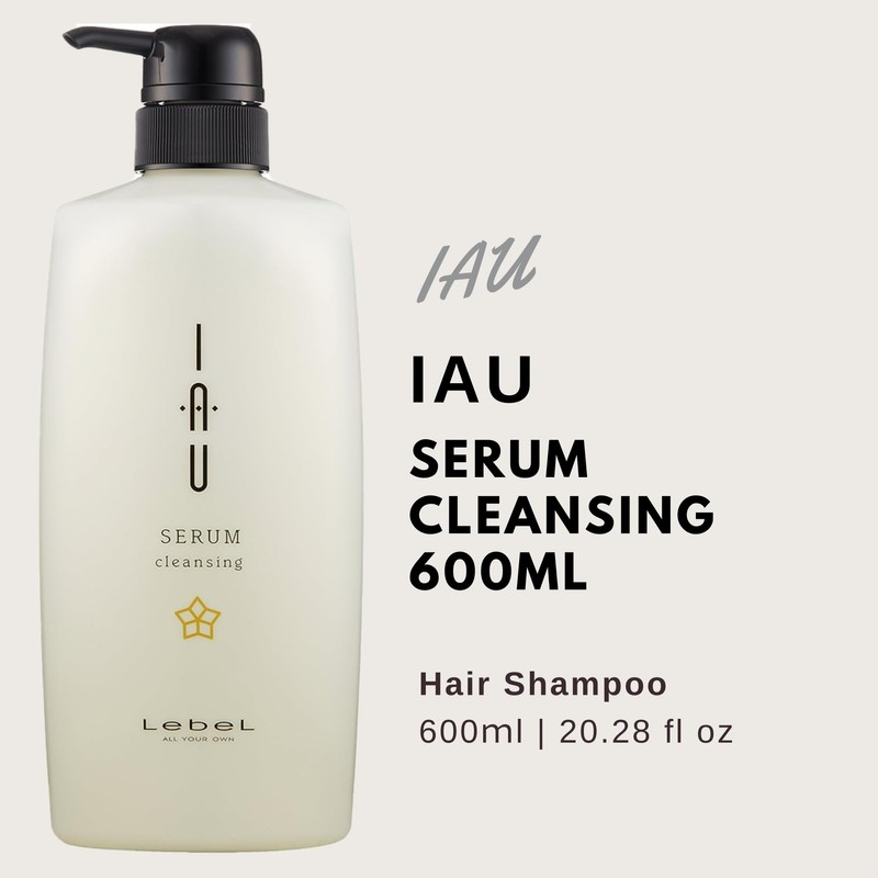 Lebel IAU Serum Cleansing Hair Shampoo - 600ml (Harajuku Culture