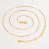 SILBERTALE Fine Gold Chain Sterling Silver 925 Necklace Short Figaro