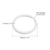 sourcing map Split Keychain Rings, 30mm/1.2inch Round Flat Key Holder