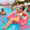 Inflatable Pool Lounge Chair for Adults – U-Shaped Backrest Float