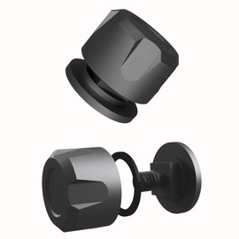 Welding Hood Pipeliner Helmet Fasteners-1Pair Aluminum Helmet Pipeliner Headgear Replacement Parts Accessories Screws Flip Hood, Anti-rust and durable (Black)