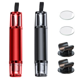 TASSFROO 2 Stück 2 in 1 Gurtschneider Notfallhammer, Notfallhammer Auto mit Gurtschneider Car Safety Nothammer Auto fürs Auto und Bus, Multifunktional Gurtschneider Notfallhammer (Schwarz, Rot)