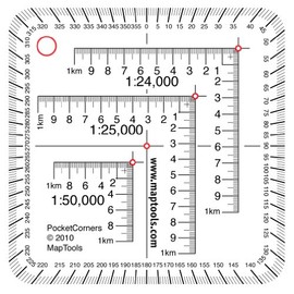 MapTools Pocket Sized UTM Corner Rulers