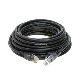 Cables Direct Online 30ft Black Cat5e Ethernet Network Patch Cable Internet Wire for Modem, Router, Pc, TV, Consoles