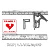 dc2 Broken Heart Love Sticker Fragile: Handle with Care |