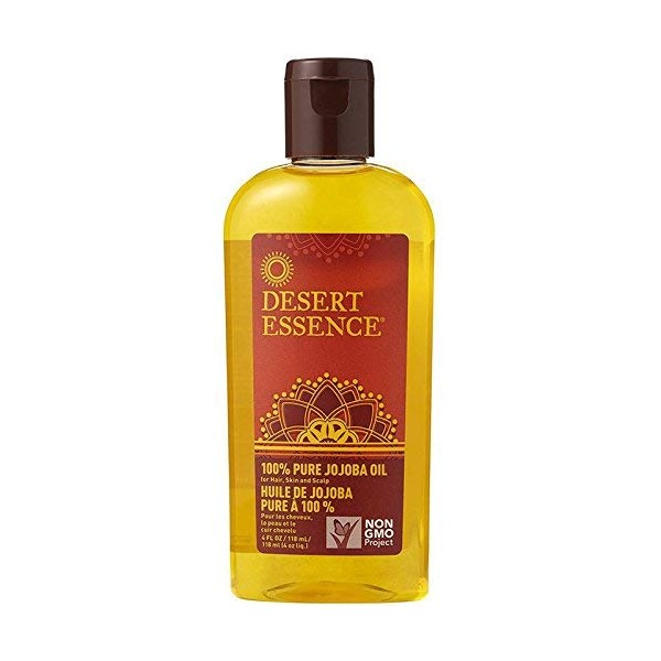 Desert Essence 100% Pure Jojoba Oil 4 oz (Pack of 5)