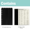 Zelten PP Binder Index Dividers with 4 Sheets Tab Stickers