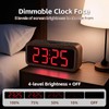 Loud Alarm Clocks Bedside, Wooden Alarm Clock with 12 Alarm