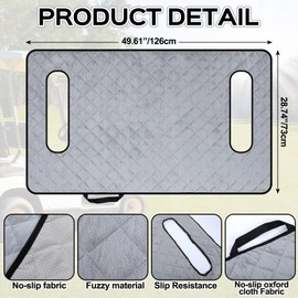 Datanly Golf Cart Seat Covers Winter Plush Universal Seat Towel Blanket with Soft Plush Surface for 2 Person Seats Golf Cart Accessories, 49.7"x 28.8"(Ball,Grey)