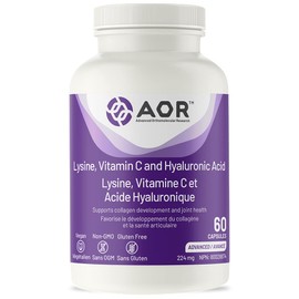 AOR - Lysine, Vitamin C, and Hyaluronic Acid - 60 Capsules