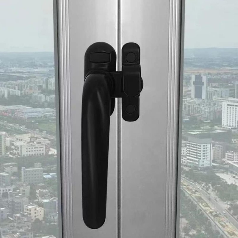 Pack of 2 Window Handle, Balcony Door Handle, Safety Window