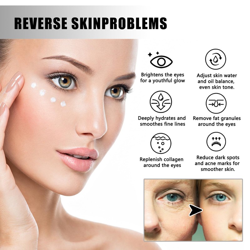 Peptide Eye Serum with Massage Roller – Under Eye Cream