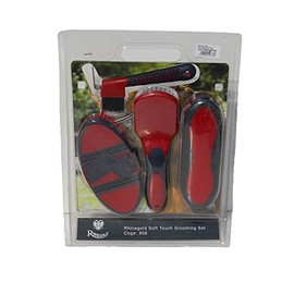 Rhinegold Soft Touch Grooming Blister Pack - Red/Navy