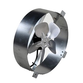 Amtrak Solar 80 Watt 12-Inch Exhaust Fan – Made in USA – Gable Mount, Galvanized Steel, Waterproof – Quiet Solar Ventilator for Attic, Garage, Chicken Coop, Greenhouse, RV – Fan Only
