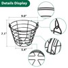 10L0L Metal Golf Ball Basket with Handle, Heavy Duty Golf