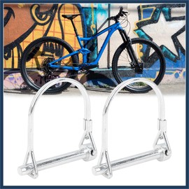 INFINAUTO 2pcs Bicycle Arch D Shape Trailer Shaft Locking Pin Coupler Pin Stylish Design