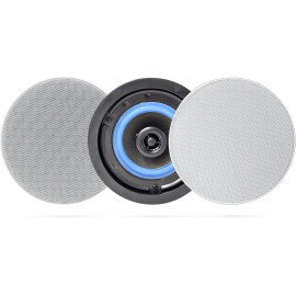 Herdio 2x Herdio 160W 2-Way Bluetooth Flush Mount Ceiling Speakers For Bathroom Kitchen
