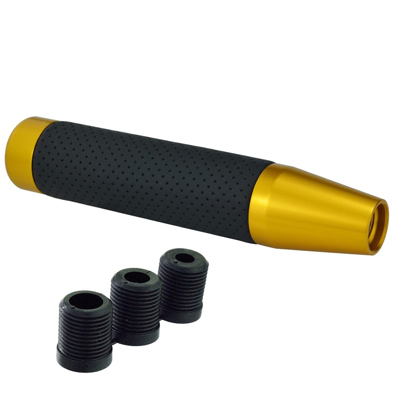 Lunsom 180mm Long Metal Shift Lever Gear Shift Knob PU