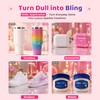 68,000Pcs 48 Colors Bedazzling Kit, 3mm Resin Jelly Flatback Rhinestones