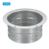 PATIKIL 4 Inch Duct Connector Flange, 2 Pack Metal Straight