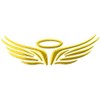 Generic 3D Chrome Angel Wings Sticker Decal Car Emblem Decal