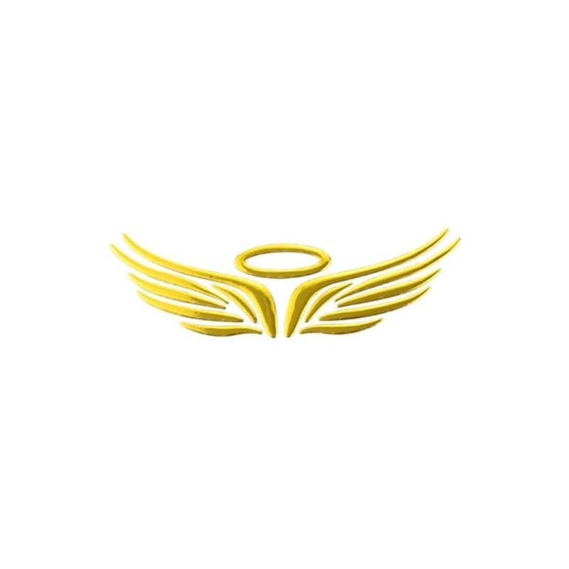 Generic 3D Chrome Angel Wings Sticker Decal Car Emblem Decal