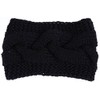 BYOS Womens Fashion Winter Cable Crochet Knit Headband With Adjustable