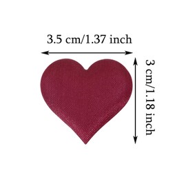 ONLYKXY 200Pcs 3.5cm Big Sponge Confetti Decor Flower Confetti Heart Shape Petals Confetti Table Decor Glitter Confetti for Wedding Party Valentine's Day Scatter Ponge Petal Confetti (Claret-Red)