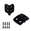Antrader 2 Pack 40mmx31mm 4 Countersunk Holes Plastic 180 Degree