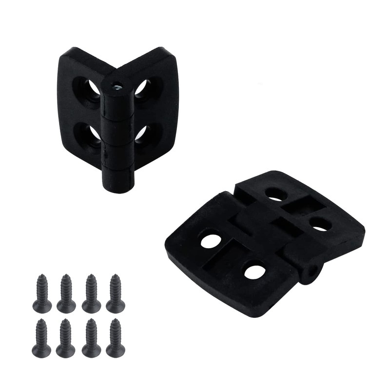 Antrader 2 Pack 40mmx31mm 4 Countersunk Holes Plastic 180 Degree