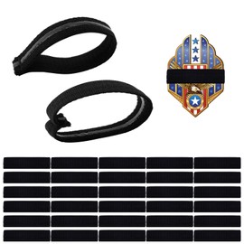 30pcs Mourning Bands for Arm Badges, Honor Guard Elastic Straps Police Officer Stripe Funeral Bands for Badges with Anti-Slip Silicone Inner Lining Bands for Police Law Enforcement Personnel(Black)