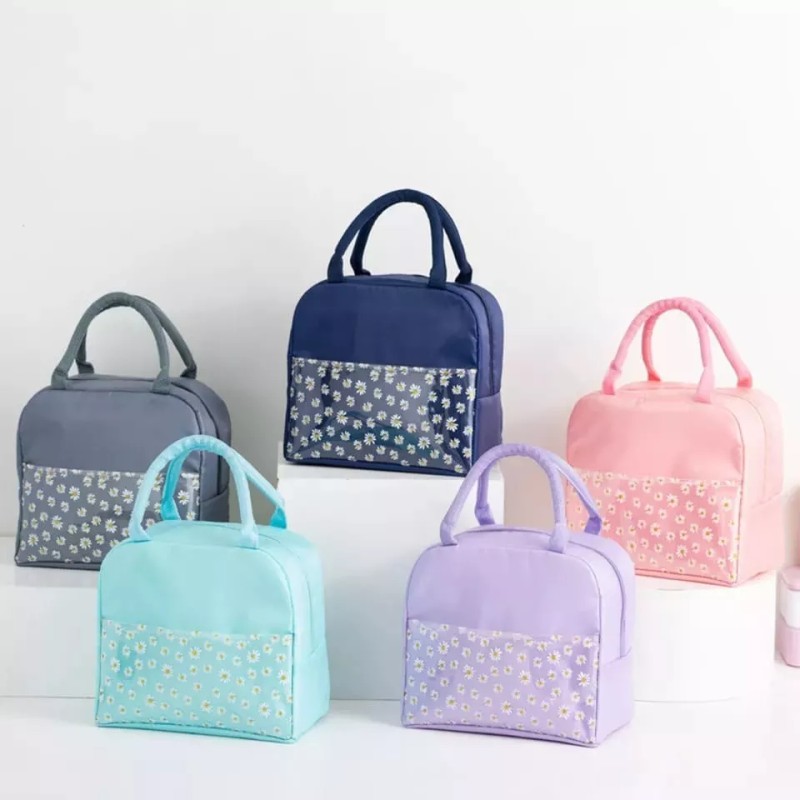 KH Lonchera Térmica Diseño Floral Lonchera Escolar Moda