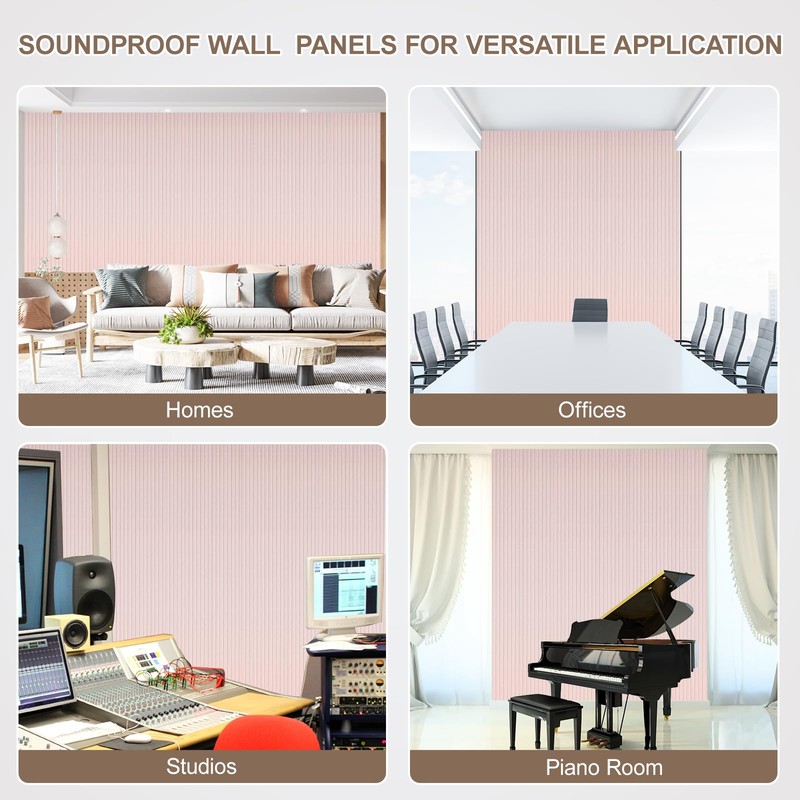 10Pack Large Acoustic Panels, 48x24x0.4 inch Sound Proof Panels for