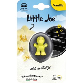Little Joe Liquid Membrane Car Air Freshener for Mounting on Any Ventilation Grille +/-45 Days Freshness in the Car (Vanilla/Yellow)