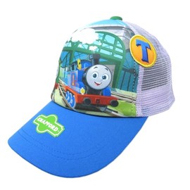 Tomokuni & Co. Thomas the Tank Engine | Mesh Cap, Hat, Awning, Sunshade, Cute, Cute, Kids, Kids, Girls, Boys, Character Locomotive Thomas Hat (Blue)