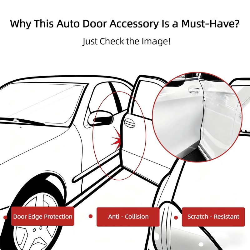 Aroilder Self-Adhesive Car Door Edge Guards - U Channel Rubber