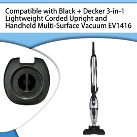 Aolleteau 4 Pack HEPA Filter & 4 Pack Foam Filter Compatible with Black + Decker 3-in-1 Lightweight Corded Upright and Handheld Multi-Surface Vacuum EV1416