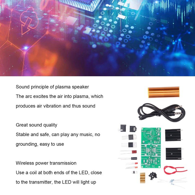 Mini Music Coil Kit Wireless Transmission Plasma Horn Speaker DIY
